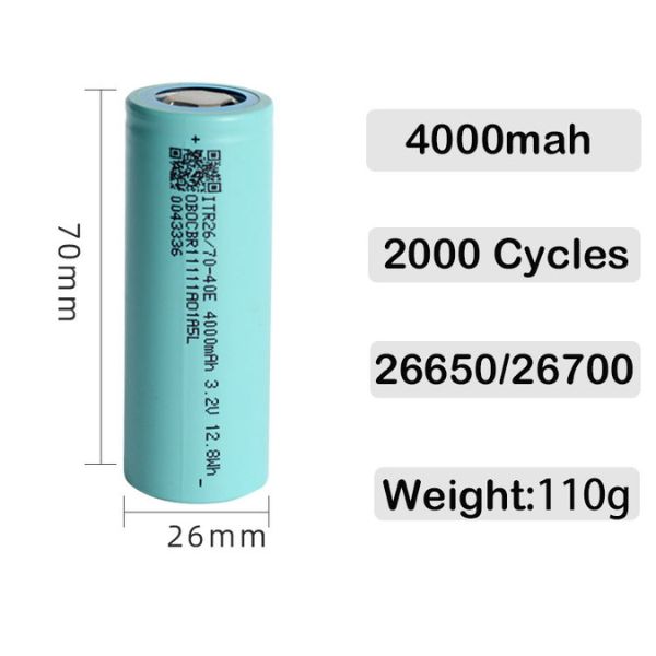 EVPS ITR2670-40E 3.2V 12.8Wh Lithium Battery