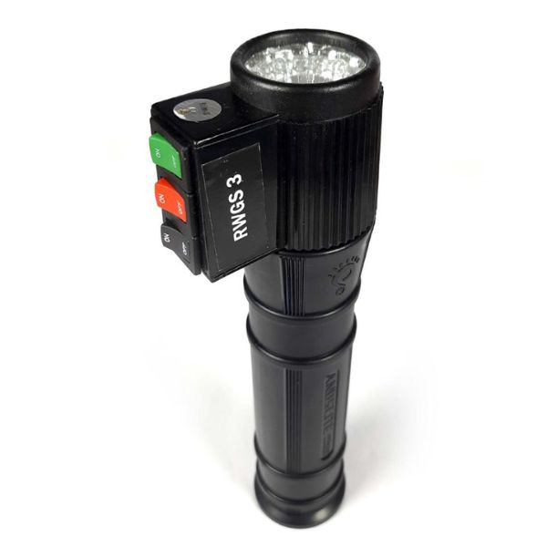 Andslite RWGS 3 Color Multi Functional Rechargeable LED Signal Torch Lights