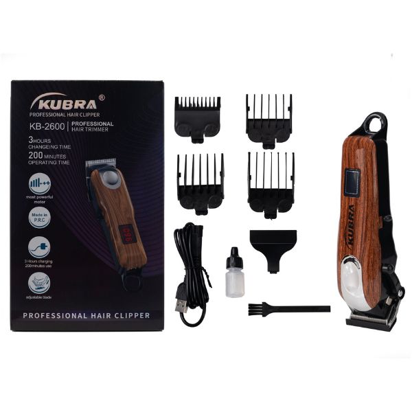 KUBRA KB-2600 Wooden Professional Hair Trimmer