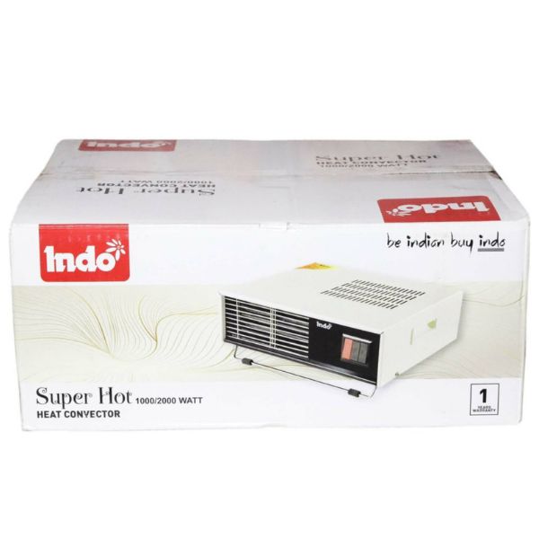 Indo Super Hot Heat Convector 2000 Watt Metal Body Fan Room Heaters