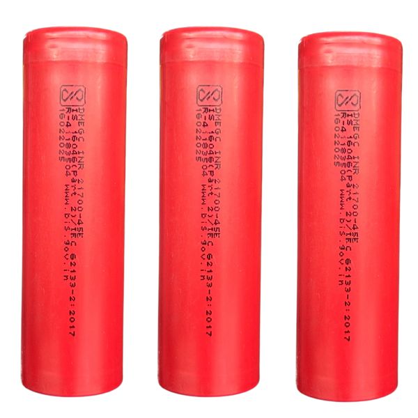 DMEGC 4500 mAh Original 21700 Lithium Battery (Pack Of 3)