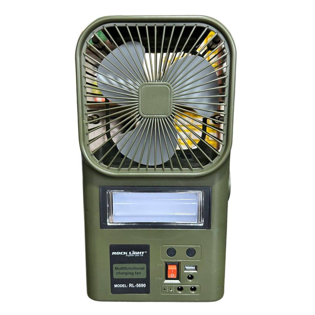 Rocklight RL-5690 Mini Fan With Light Solar Home Lights