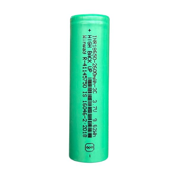 Winway 2600 mAh 3.7V 9.62Wh 18650 Lithium Battery