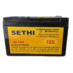 Sethi 12V 7Ah Rechargeable Lithium ion Battery