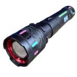 MZ M938 Yellow And White LED Zooming Metal Torch Light