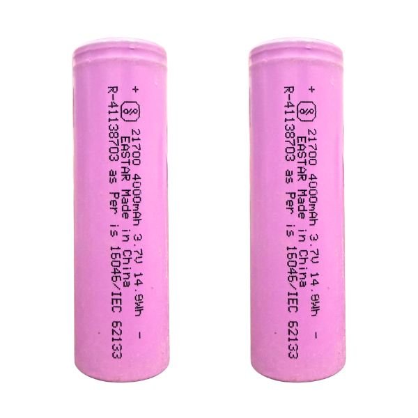 EASTAR 4000 mAh 3.7V Original 3C 21700 Lithium Battery 2 Pcs