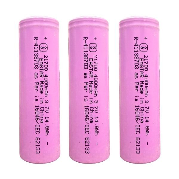 EASTAR 4000 mAh 3.7V Original 3C 21700 Lithium Battery 3 Pcs