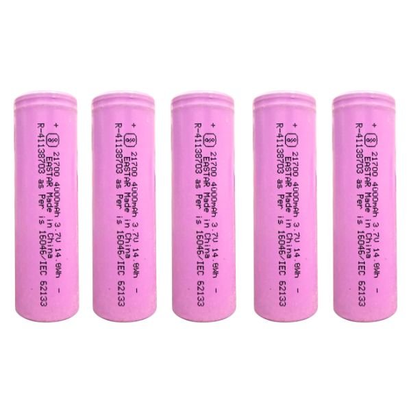 EASTAR 4000 mAh 3.7V Original 3C 21700 Lithium Battery 5Pcs