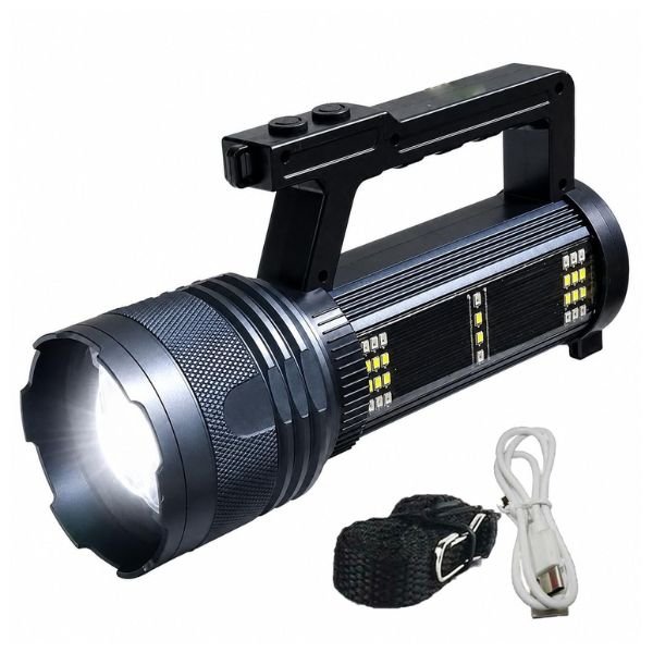 Rock Light RL-M80 3 KM Range Zooming Metal Torch Light