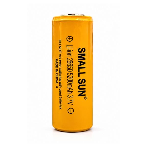 Small Sun 26650 5200 mAh 3.7V Lithium Battery