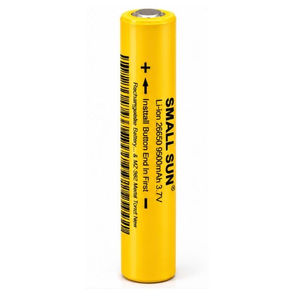 Small Sun 26650 9500 mAh 3.7V Lithium Battery