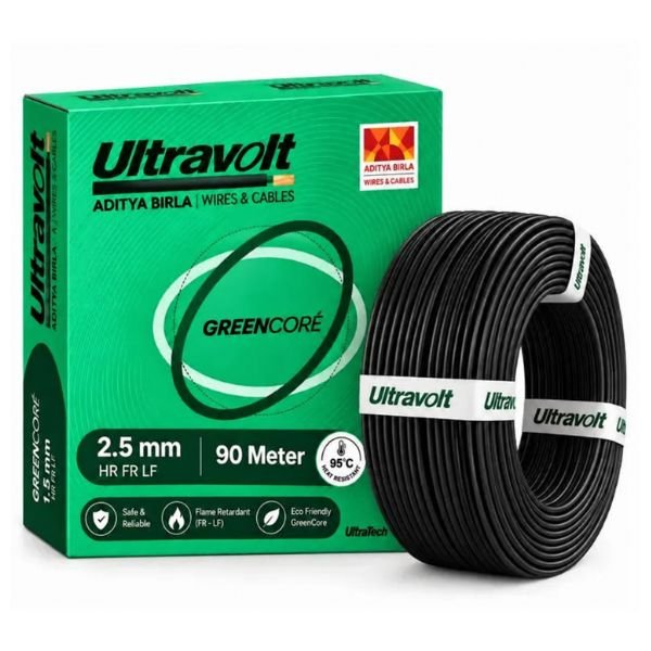 Ultravolt 2.5 MM Greencore Single Core Wire