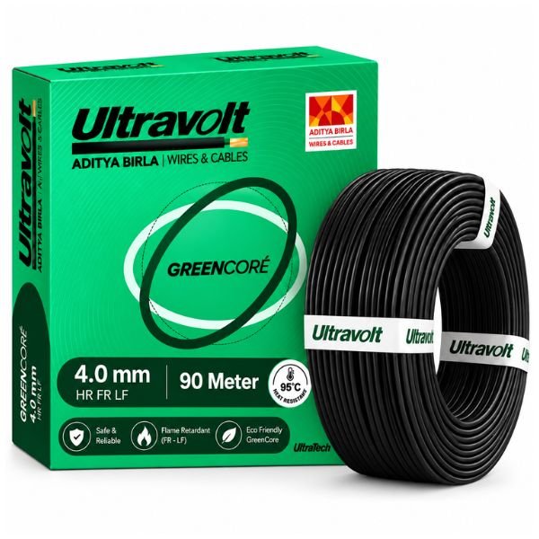 Ultravolt 4.0 MM Greencore Single Core Wire